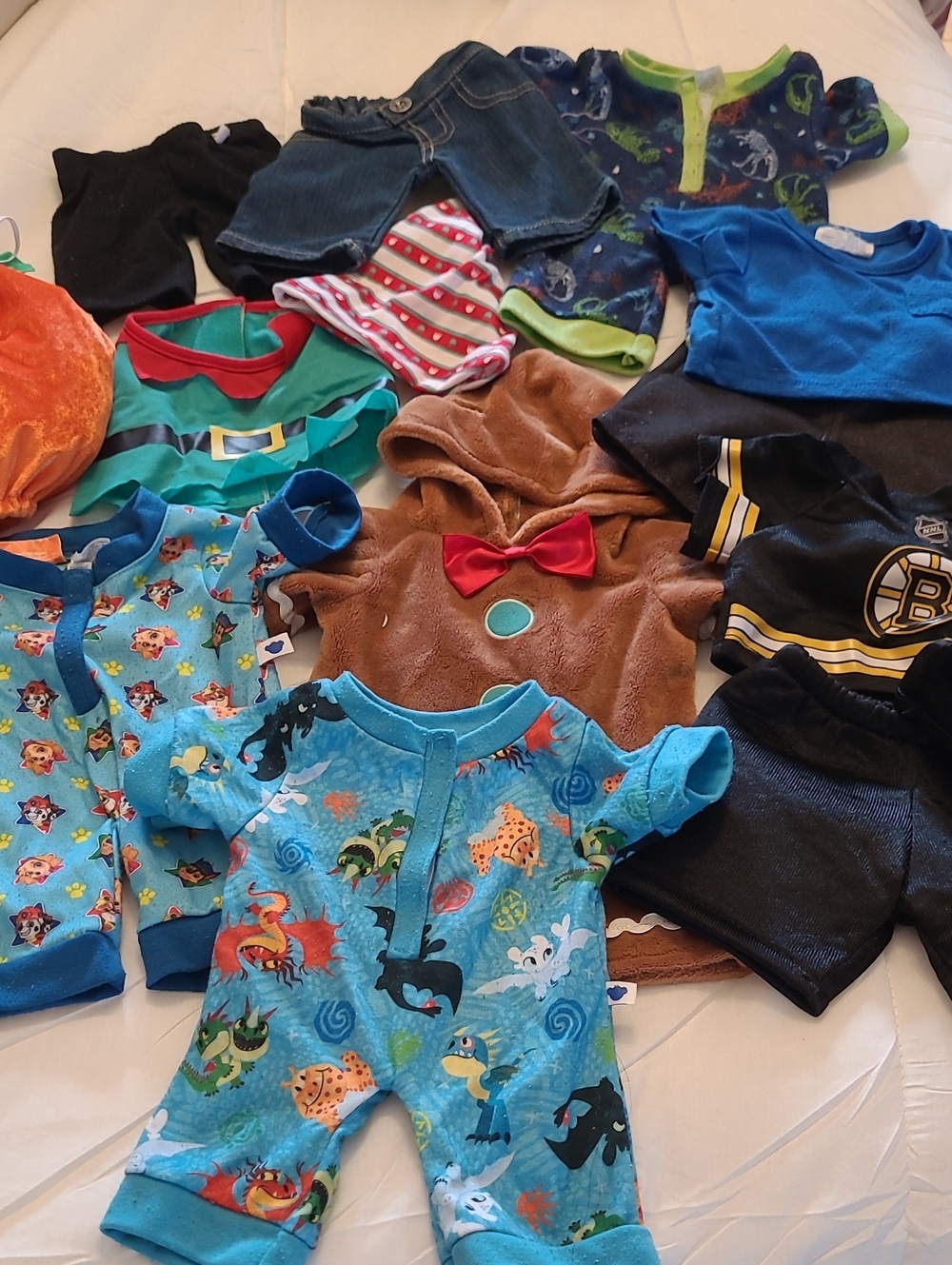 Assorted BAB Build-a-Bear One-Piece Rompers and Outfits